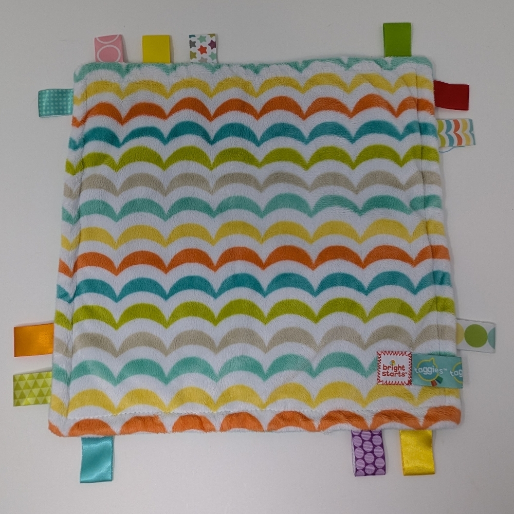 Taggies Lovey Baby Security Blanket Bright Starts